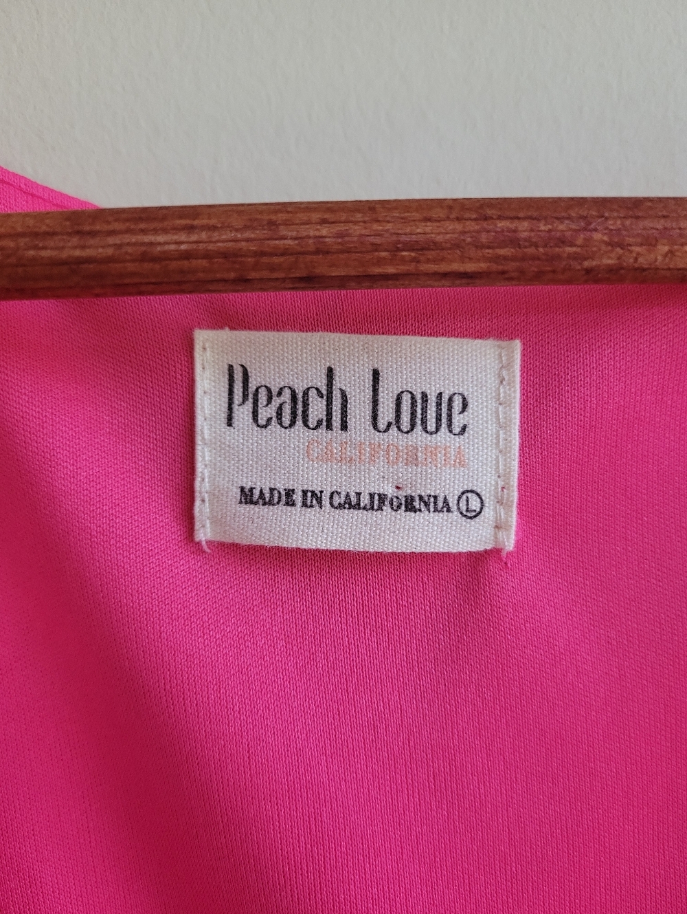 Peach Love Floral Crossover Long Sheer Sleeve Crop Top Pink Womens Large - Picture 4 of 7